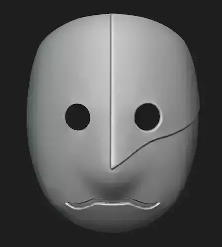 Hidden Leaf Anbu Ox Mask 3D print model