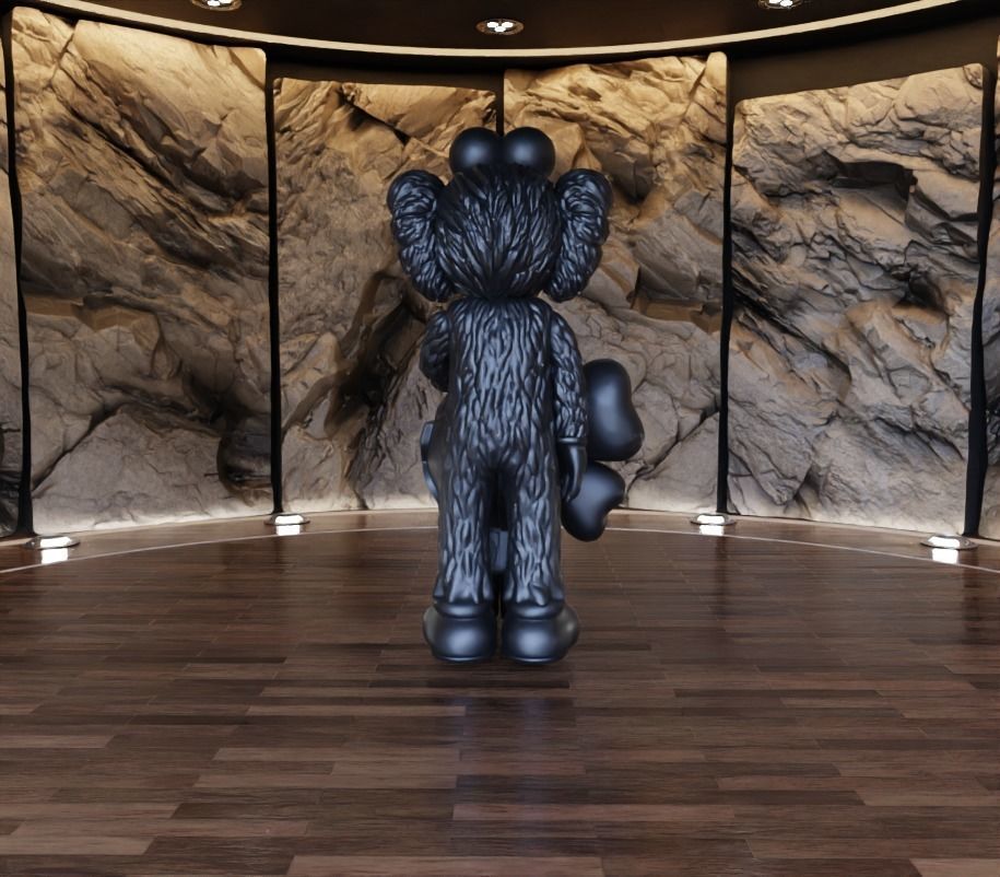 Kaws BFF x Bape Milo Fan Art Toy  3D print model_5