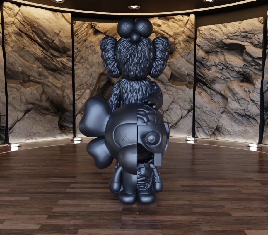 Kaws BFF x Bape Milo Fan Art Toy  3D print model_1