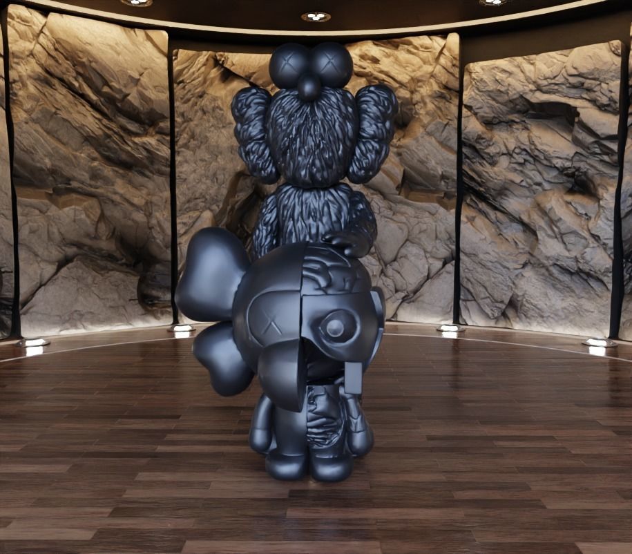 Kaws BFF x Bape Milo Fan Art Toy  3D print model_9