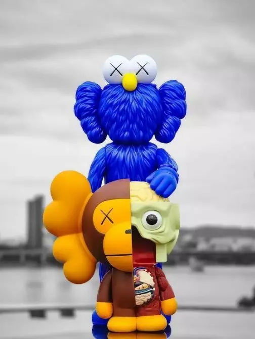 Kaws BFF x Bape Milo Fan Art Toy  3D print model_0