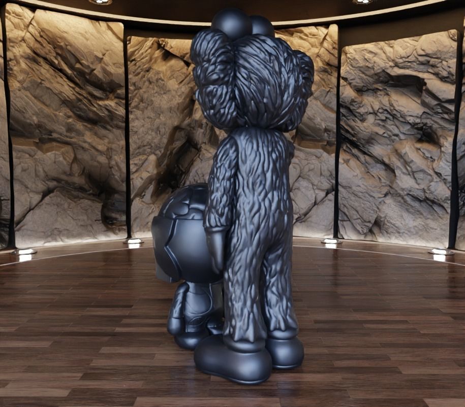 Kaws BFF x Bape Milo Fan Art Toy  3D print model_4