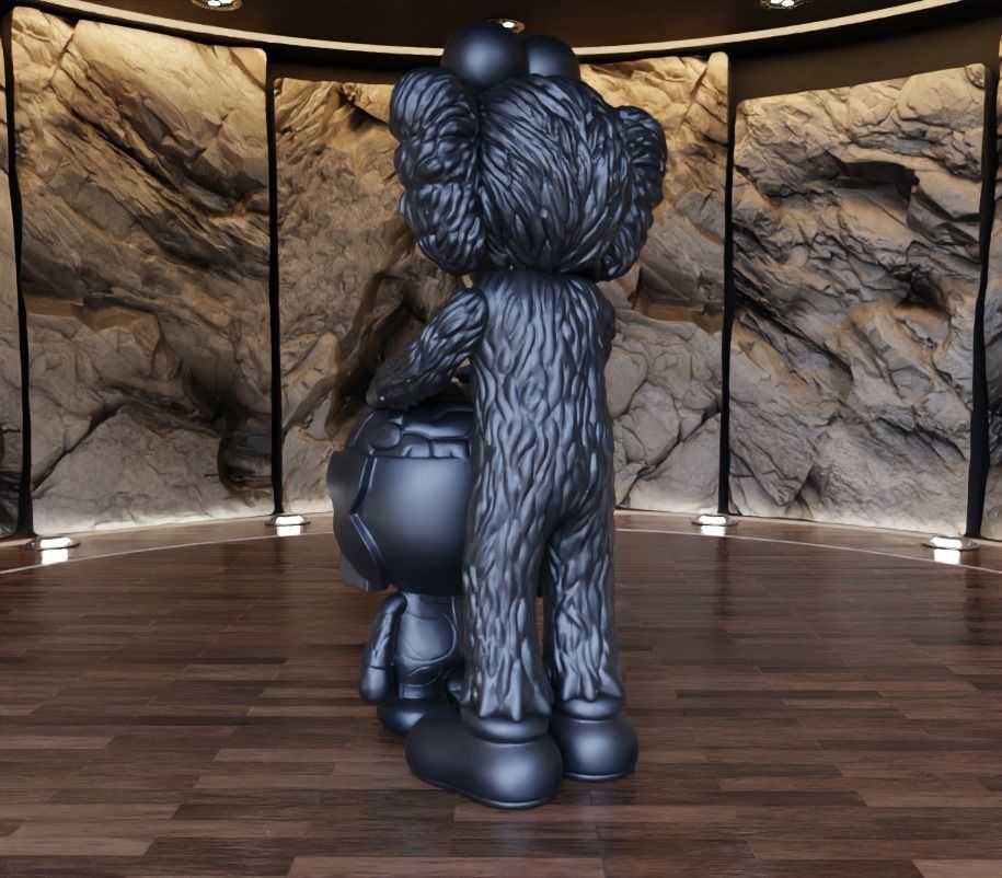 Kaws BFF x Bape Milo Fan Art Toy 3D print model_6