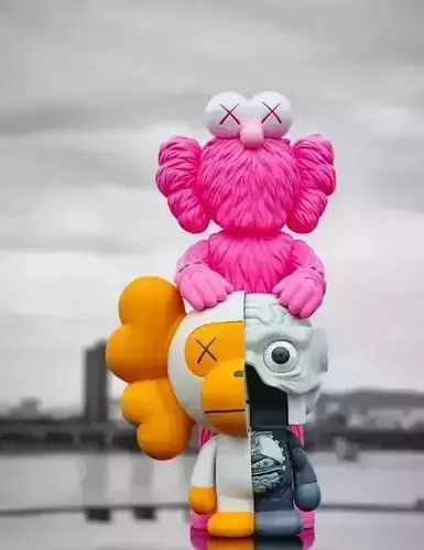エイプ　bape フィギュア　kaws kaws milo KAWS x BAPE 'Milo' (2011) Rare Designer Vinyl Art Figure