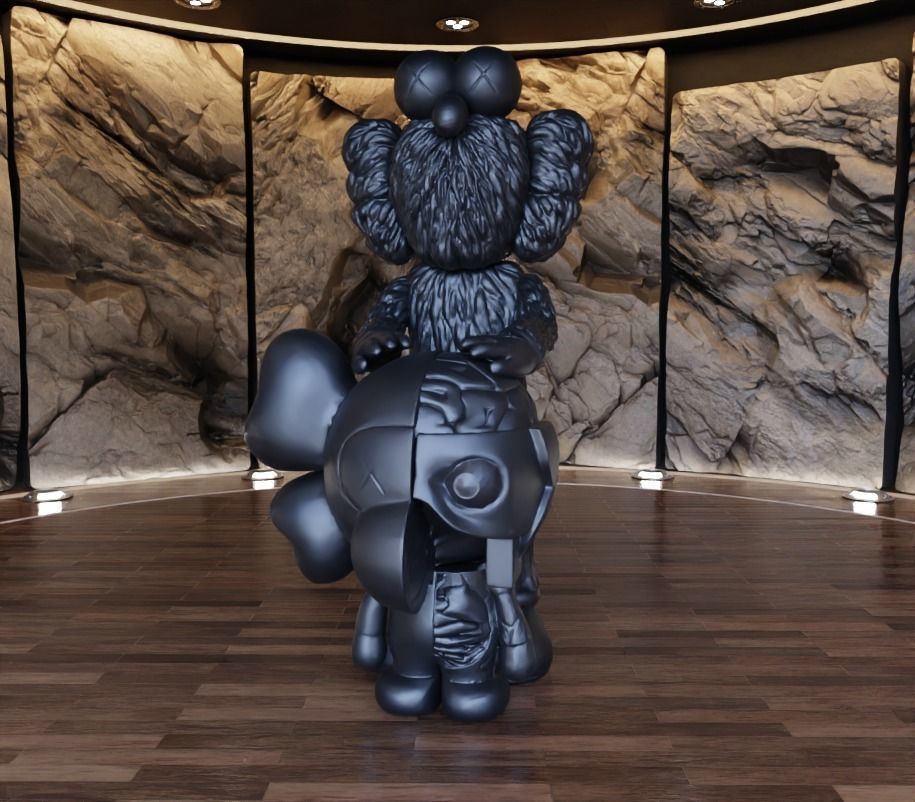 Kaws BFF x Bape Milo Fan Art Toy 3D print model_2