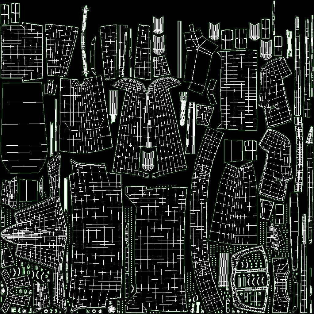 Fighter game ready pbr model Low-poly 3D model_8