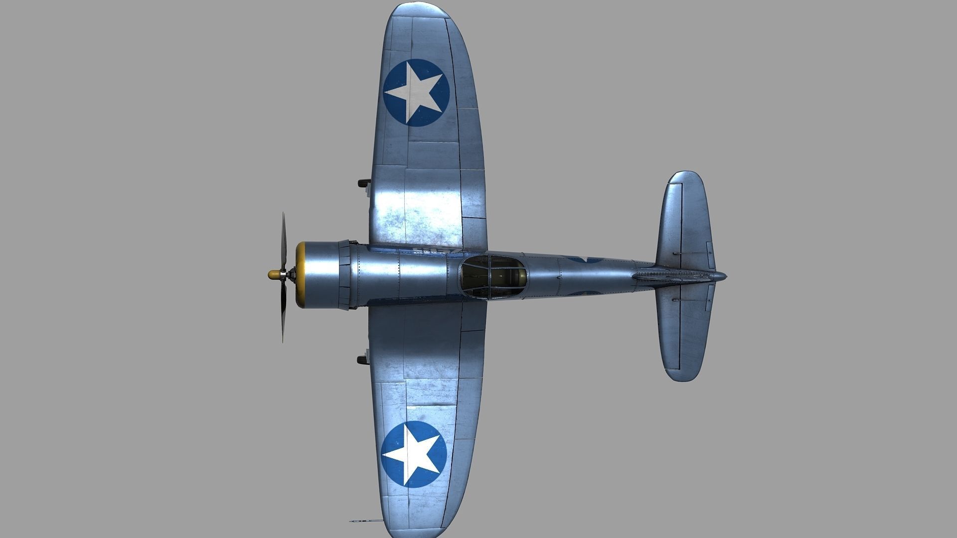 Fighter game ready pbr model Low-poly 3D model_5