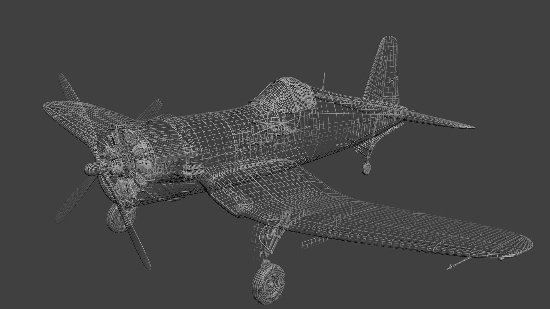 Fighter game ready pbr model Low-poly 3D model_6