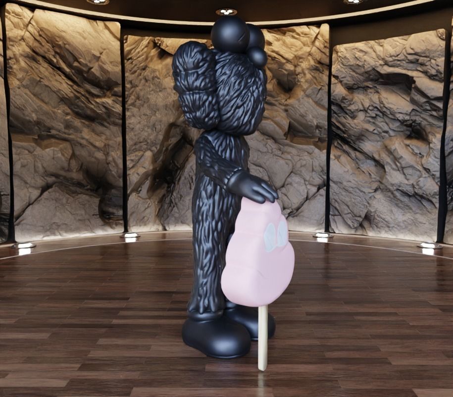 Kaws BFF x Warm Regards Fan Art Toy 3D print model_3