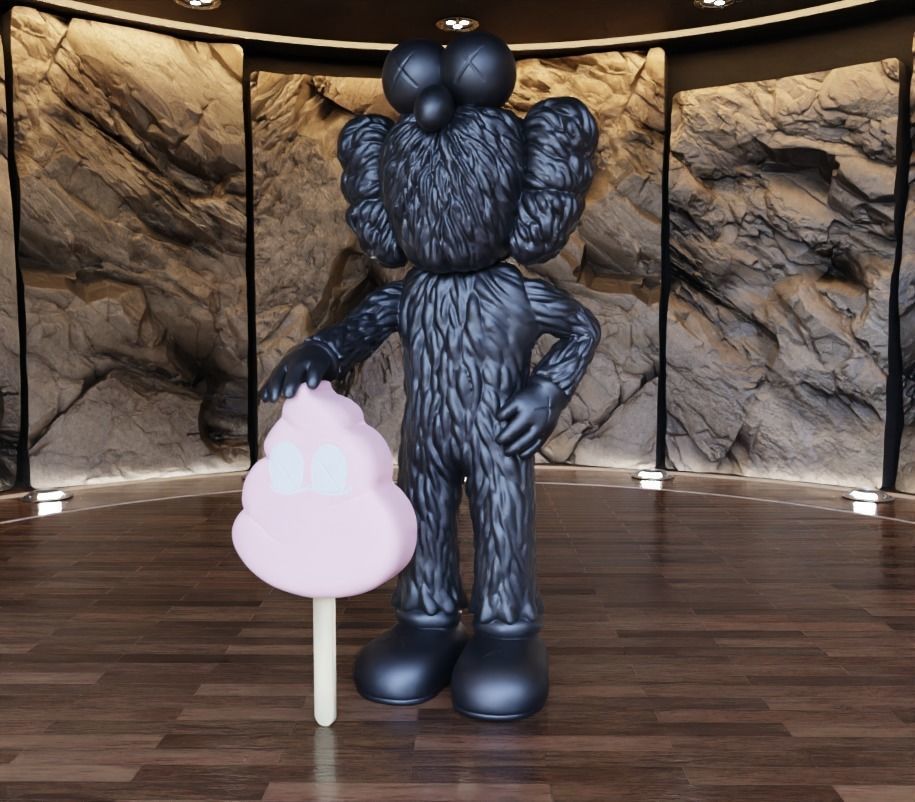 Kaws BFF x Warm Regards Fan Art Toy 3D print model_8