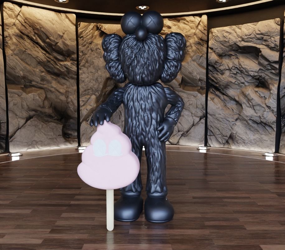 Kaws BFF x Warm Regards Fan Art Toy 3D print model_9