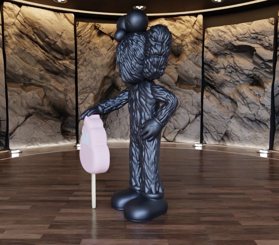 Kaws BFF x Warm Regards Fan Art Toy 3D print model_7