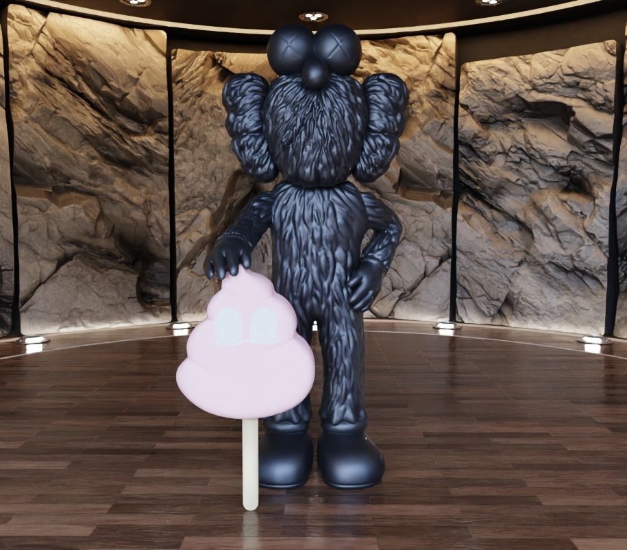 Kaws BFF x Warm Regards Fan Art Toy 3D print model_1