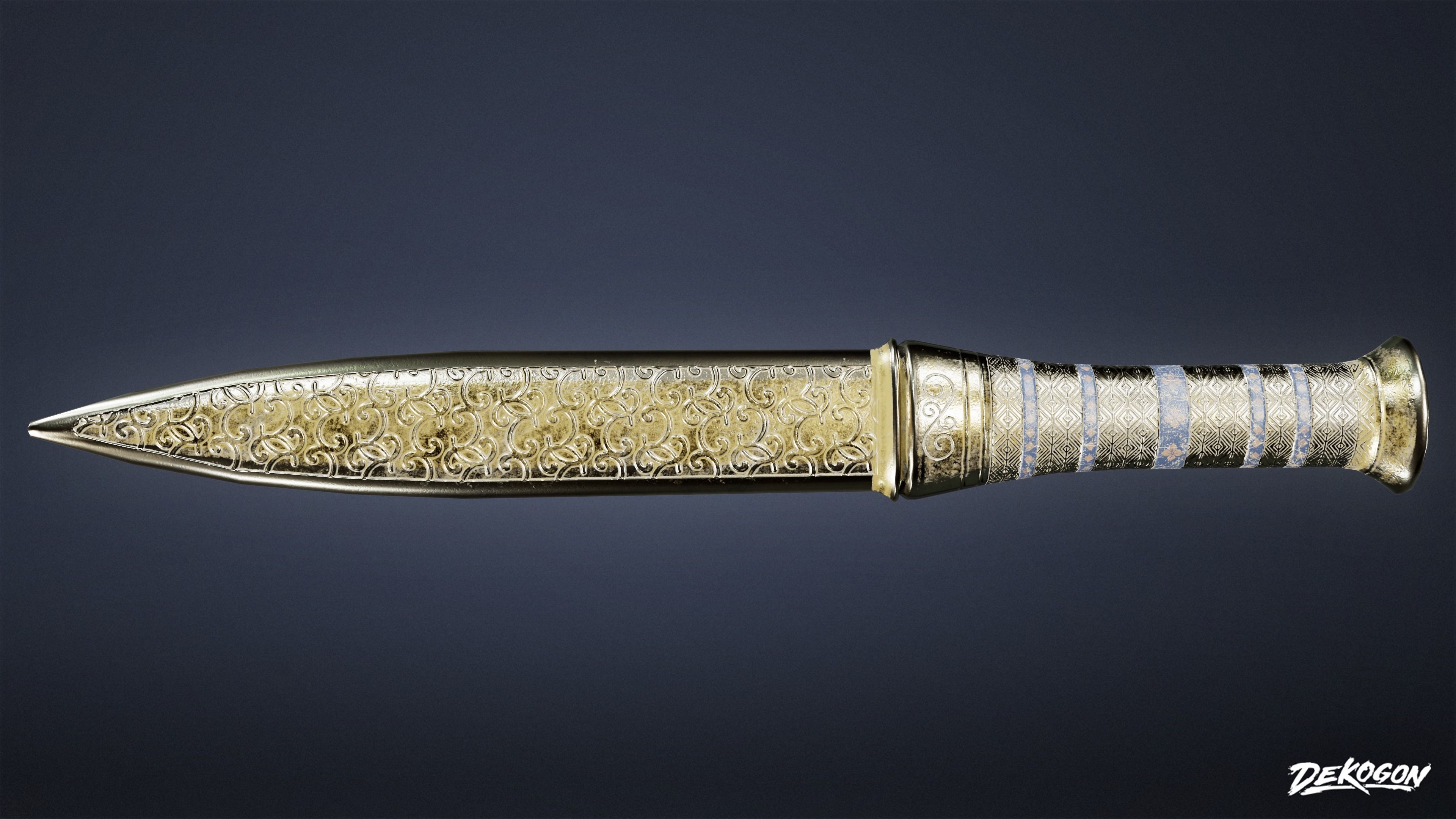 ANCIENT TREASURES - Dagger 01 - LOW POLY Low-poly 3D model_3