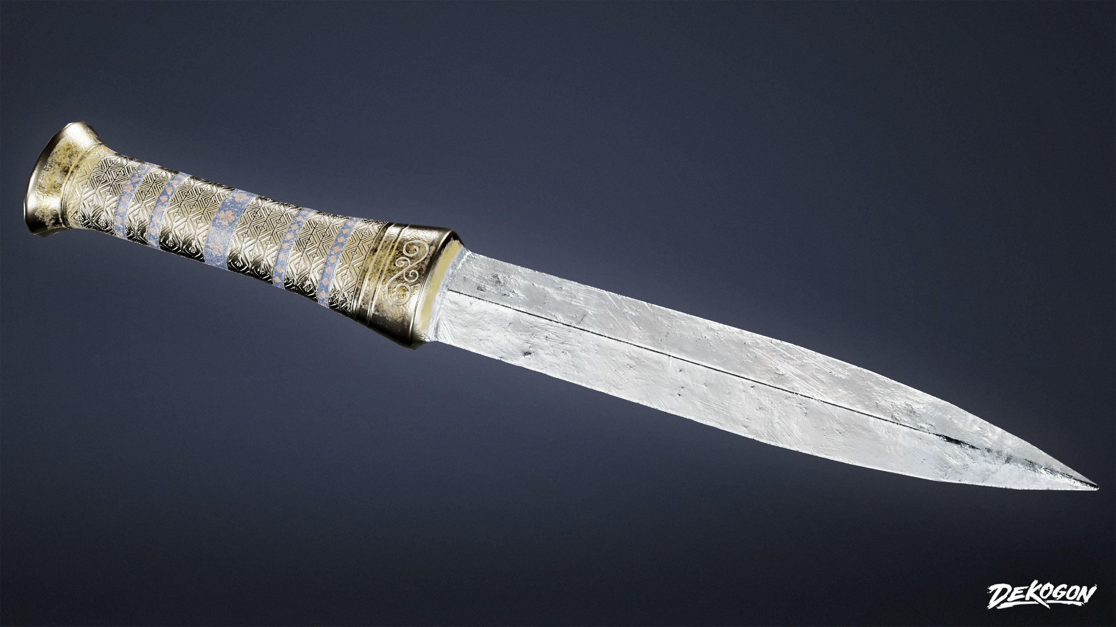 ANCIENT TREASURES - Dagger 01 - LOW POLY Low-poly 3D model_5