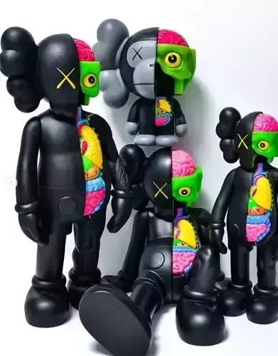 Kaws Flayed Open Collection Fan Art Toy 