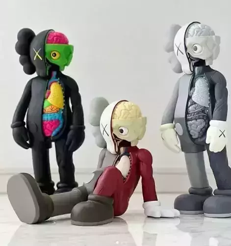 Kaws Flayed Open Companion x Resting Place Fan Art Toy 