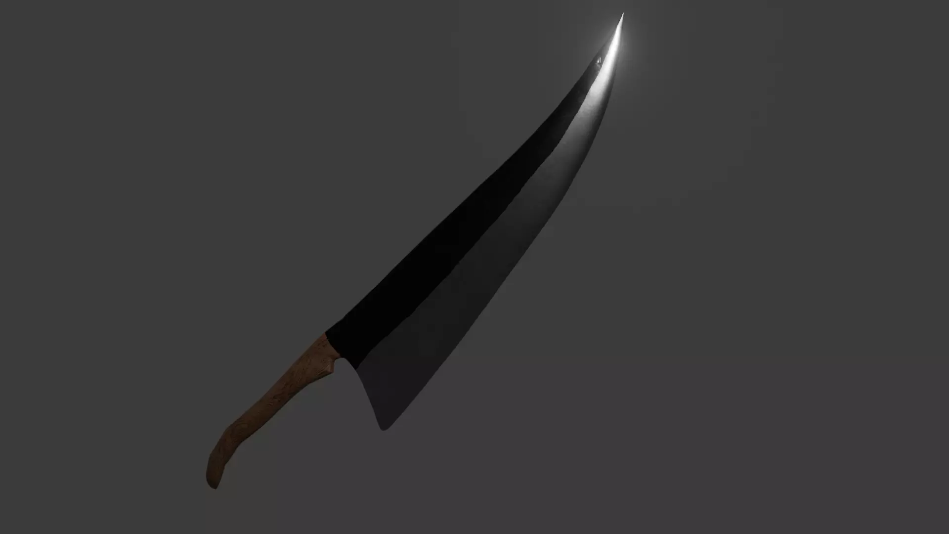 large cleaver fastasy  sword 3D model_0