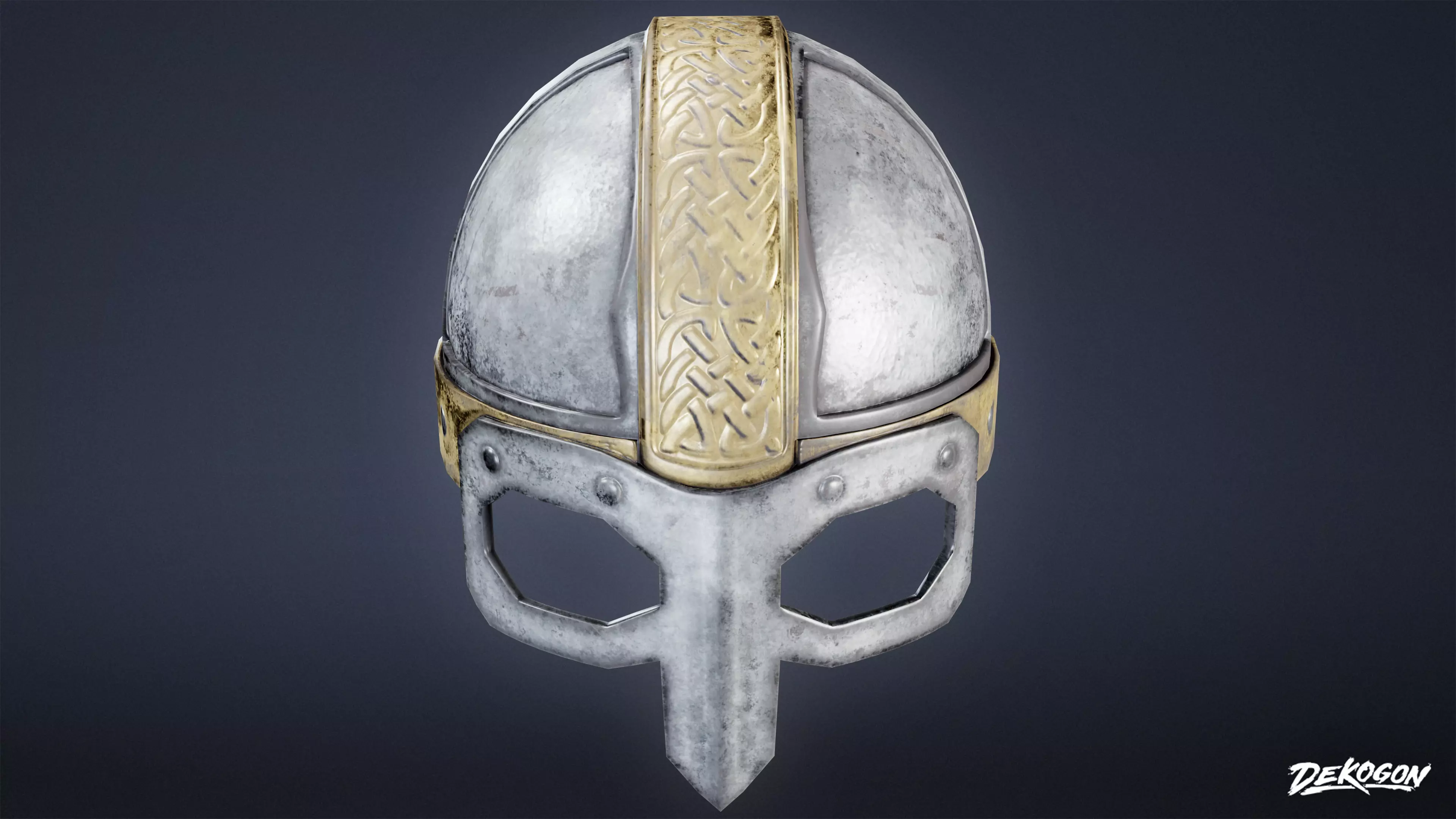 ANCIENT TREASURES - Helmet 01 - LOW POLY Low-poly 3D model_0