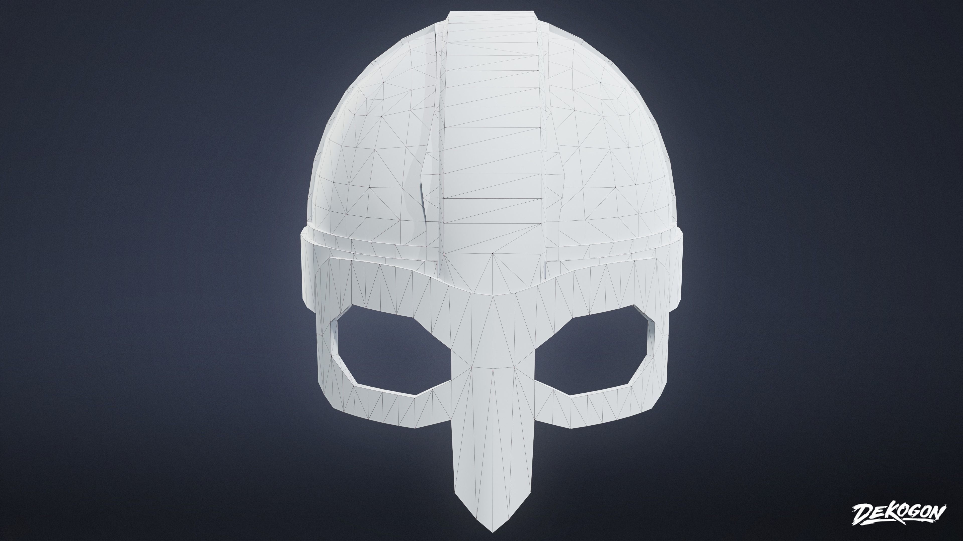 ANCIENT TREASURES - Helmet 01 - LOW POLY Low-poly 3D model_8