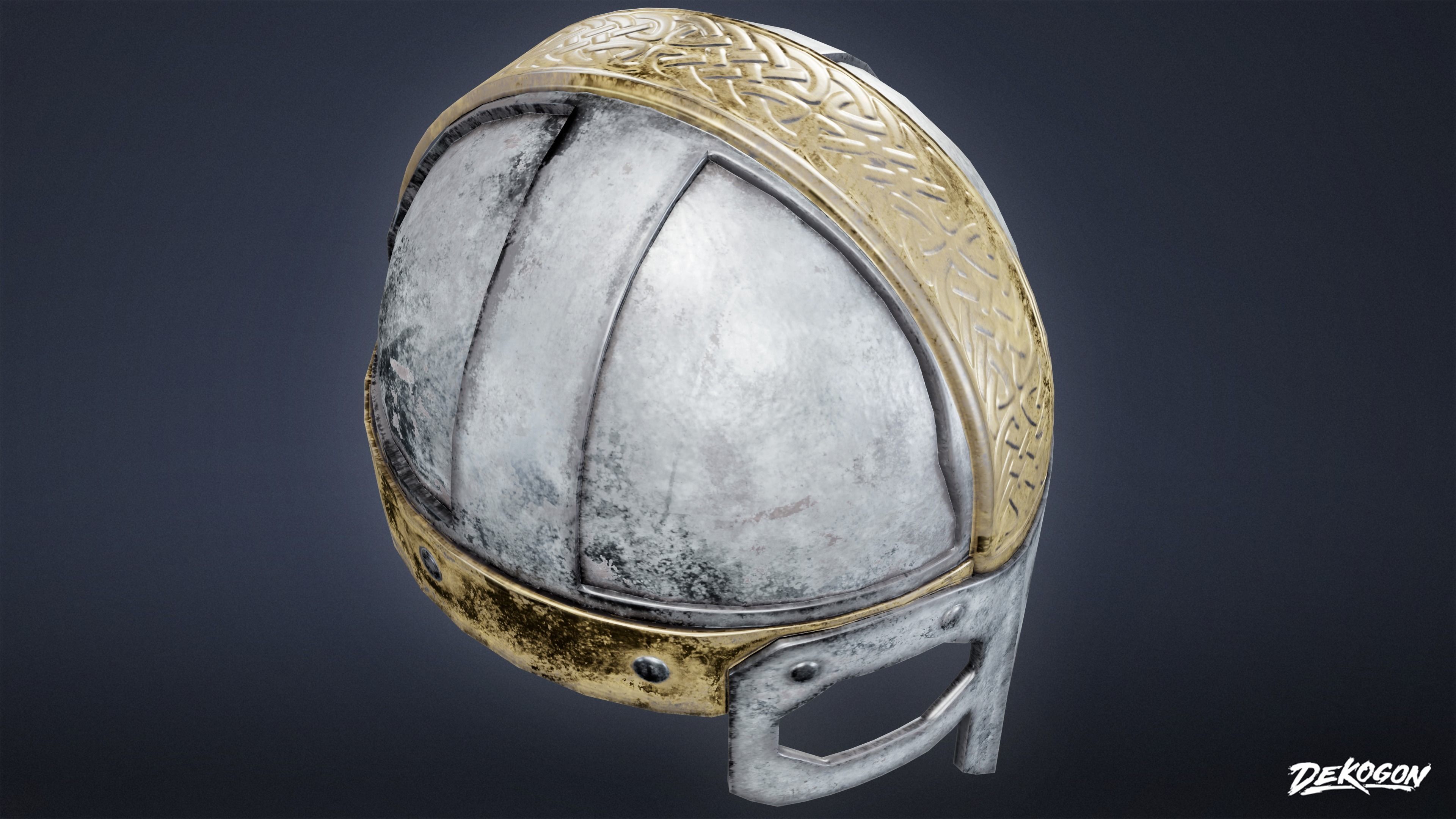 ANCIENT TREASURES - Helmet 01 - LOW POLY Low-poly 3D model_5