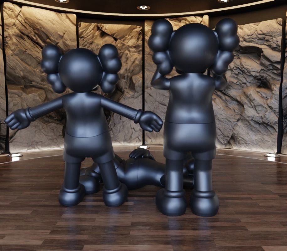 Kaws Holiday Collection Japan x UK x Hong Kong Fan Art Toy  3D print model_5