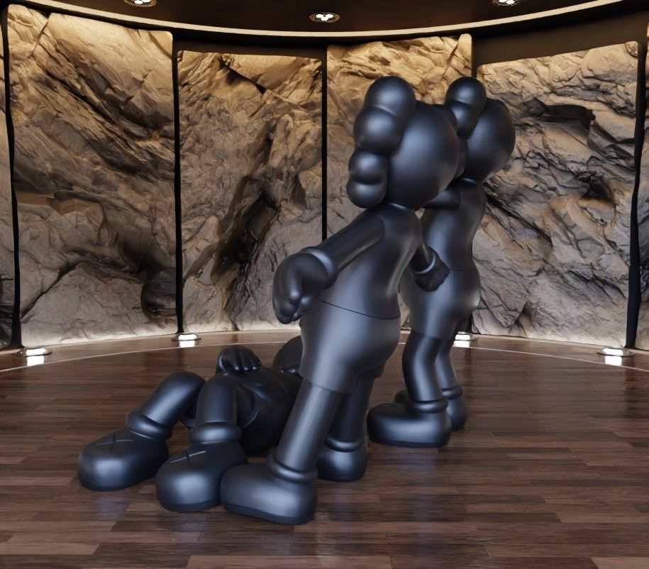 Kaws Holiday Collection Japan x UK x Hong Kong Fan Art Toy  3D print model_6