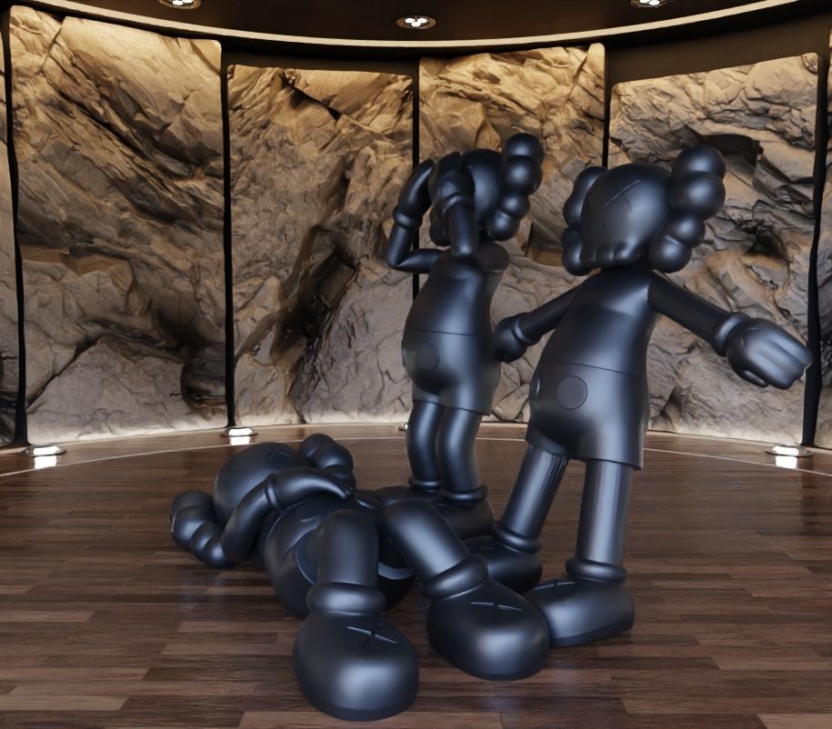 Kaws Holiday Collection Japan x UK x Hong Kong Fan Art Toy  3D print model_7