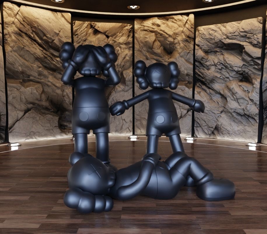 Kaws Holiday Collection Japan x UK x Hong Kong Fan Art Toy  3D print model_2