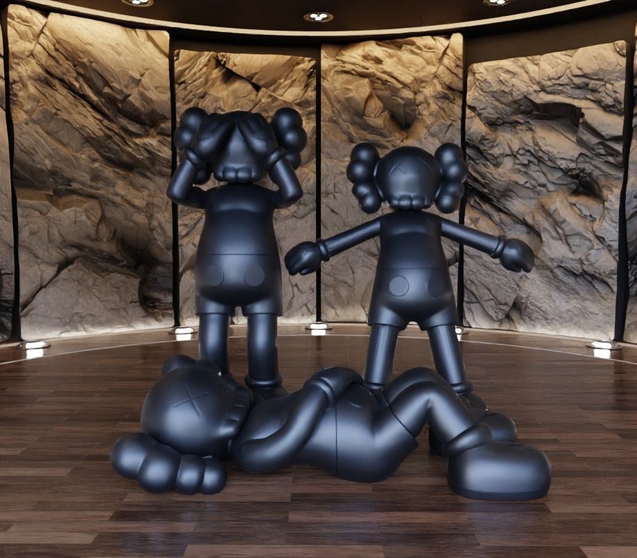 Kaws Holiday Collection Japan x UK x Hong Kong Fan Art Toy  3D print model_1