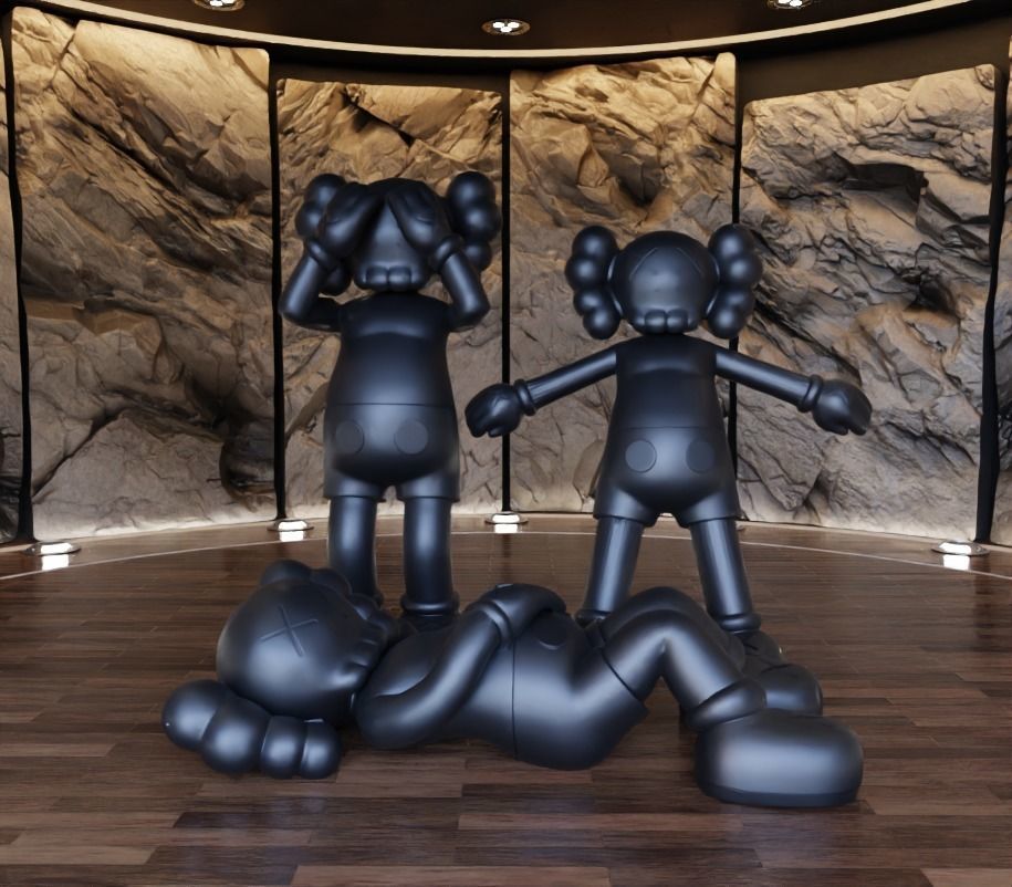 Kaws Holiday Collection Japan x UK x Hong Kong Fan Art Toy  3D print model_9