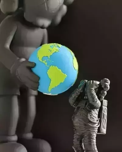 Kaws The Promise x Holiday Space Fan Art Toy