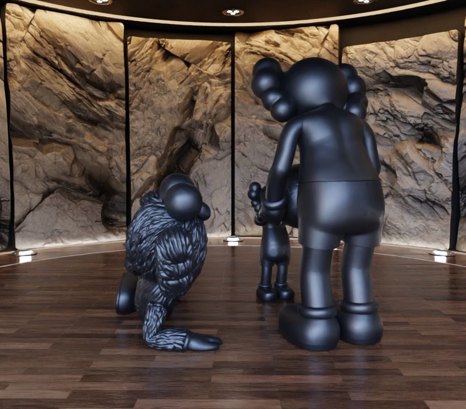 Kaws The Promise x Time Off Fan Art Toy 3D print model_6