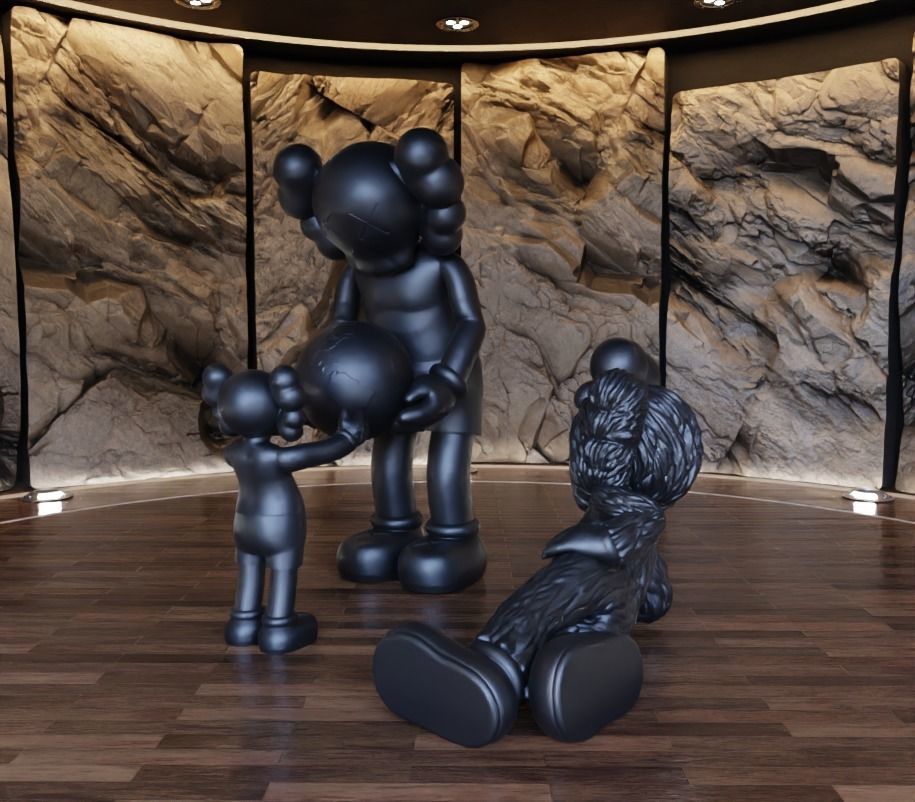 Kaws The Promise x Time Off Fan Art Toy 3D print model_2