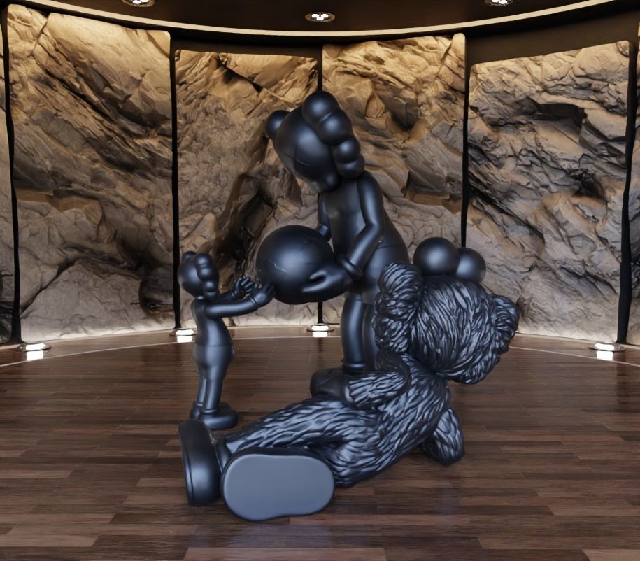 Kaws The Promise x Time Off Fan Art Toy 3D print model_8