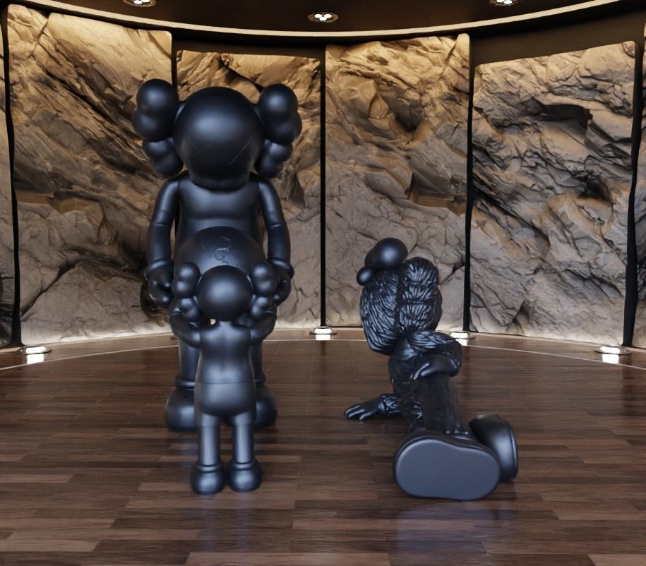 Kaws The Promise x Time Off Fan Art Toy 3D print model_3