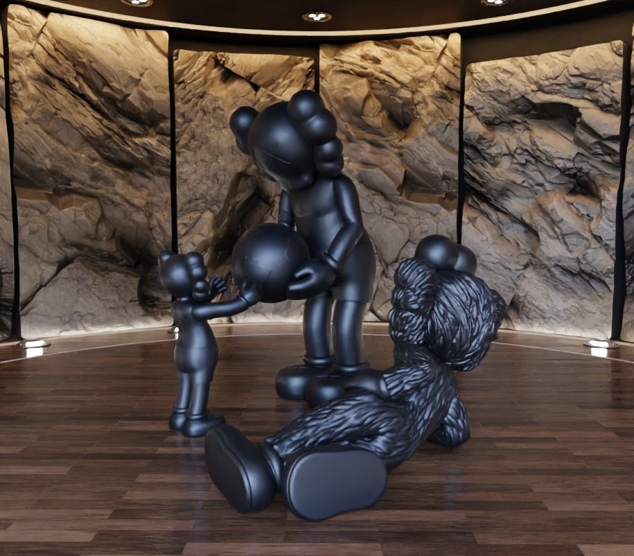 Kaws The Promise x Time Off Fan Art Toy 3D print model_9