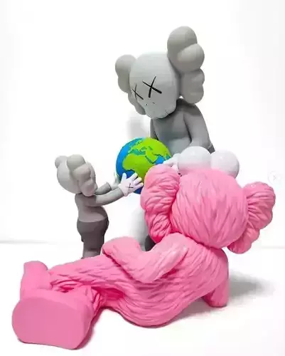 Kaws The Promise x Time Off Fan Art Toy