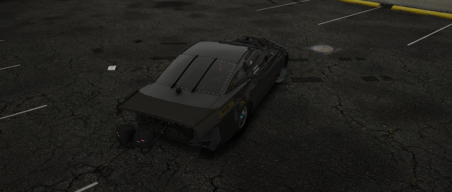 MUSTANG GT500 FIVEM AND BLEND FILE INSANE DETAIL LOW POLY  Low-poly 3D model_2