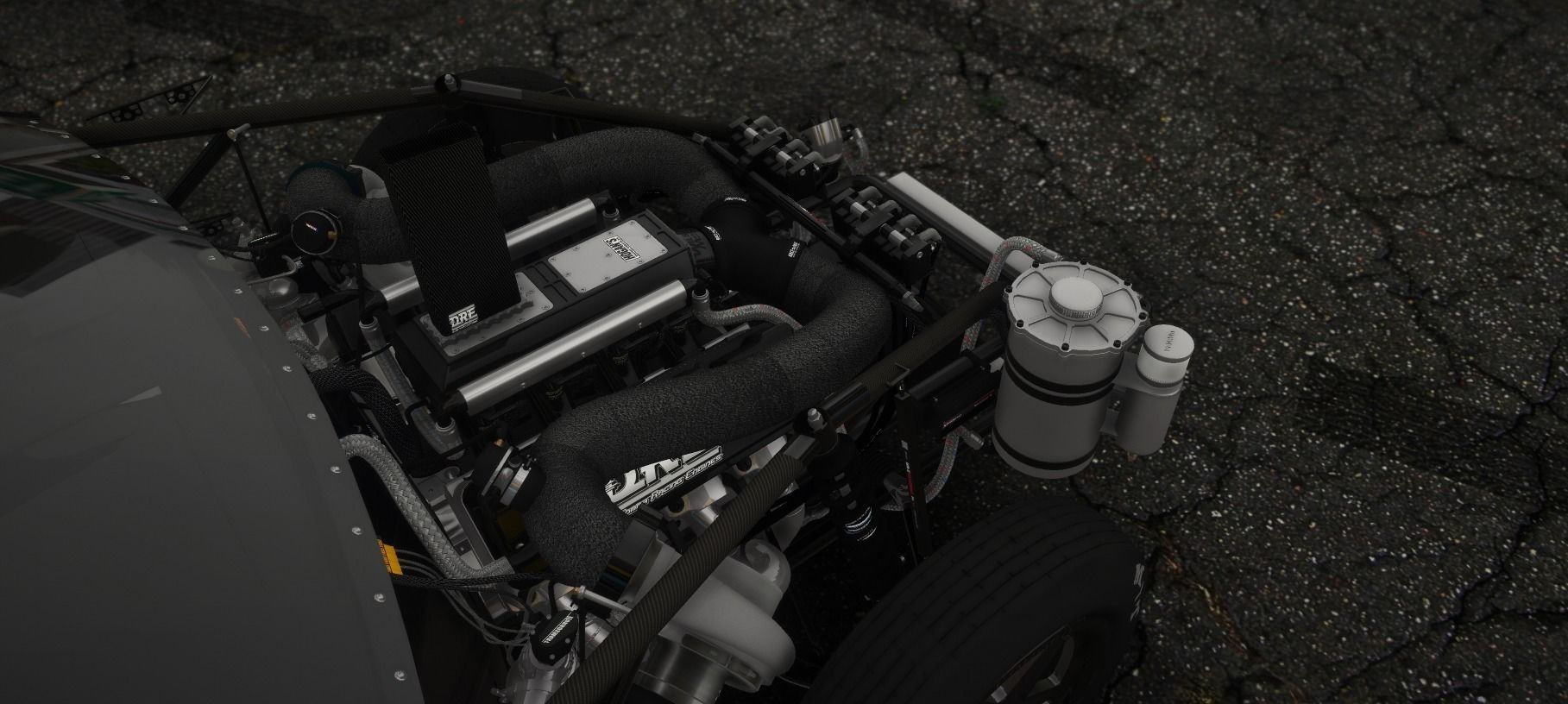 MUSTANG GT500 FIVEM AND BLEND FILE INSANE DETAIL LOW POLY  Low-poly 3D model_3