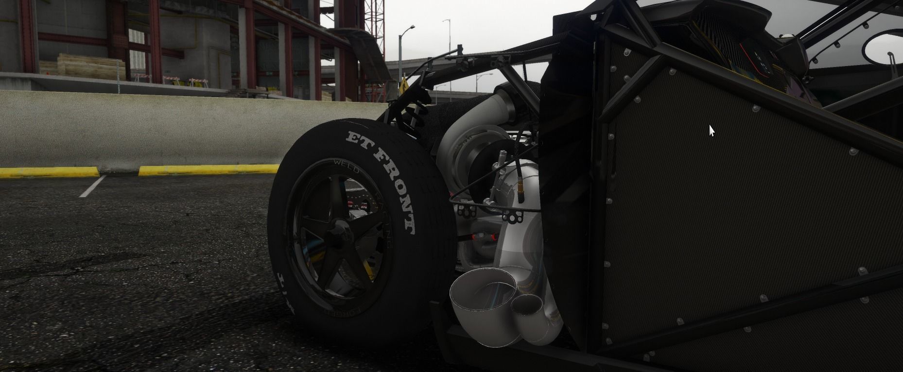 MUSTANG GT500 FIVEM AND BLEND FILE INSANE DETAIL LOW POLY  Low-poly 3D model_8