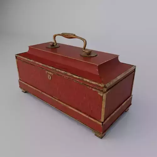 Old Tea Chest Low-poly 3D model