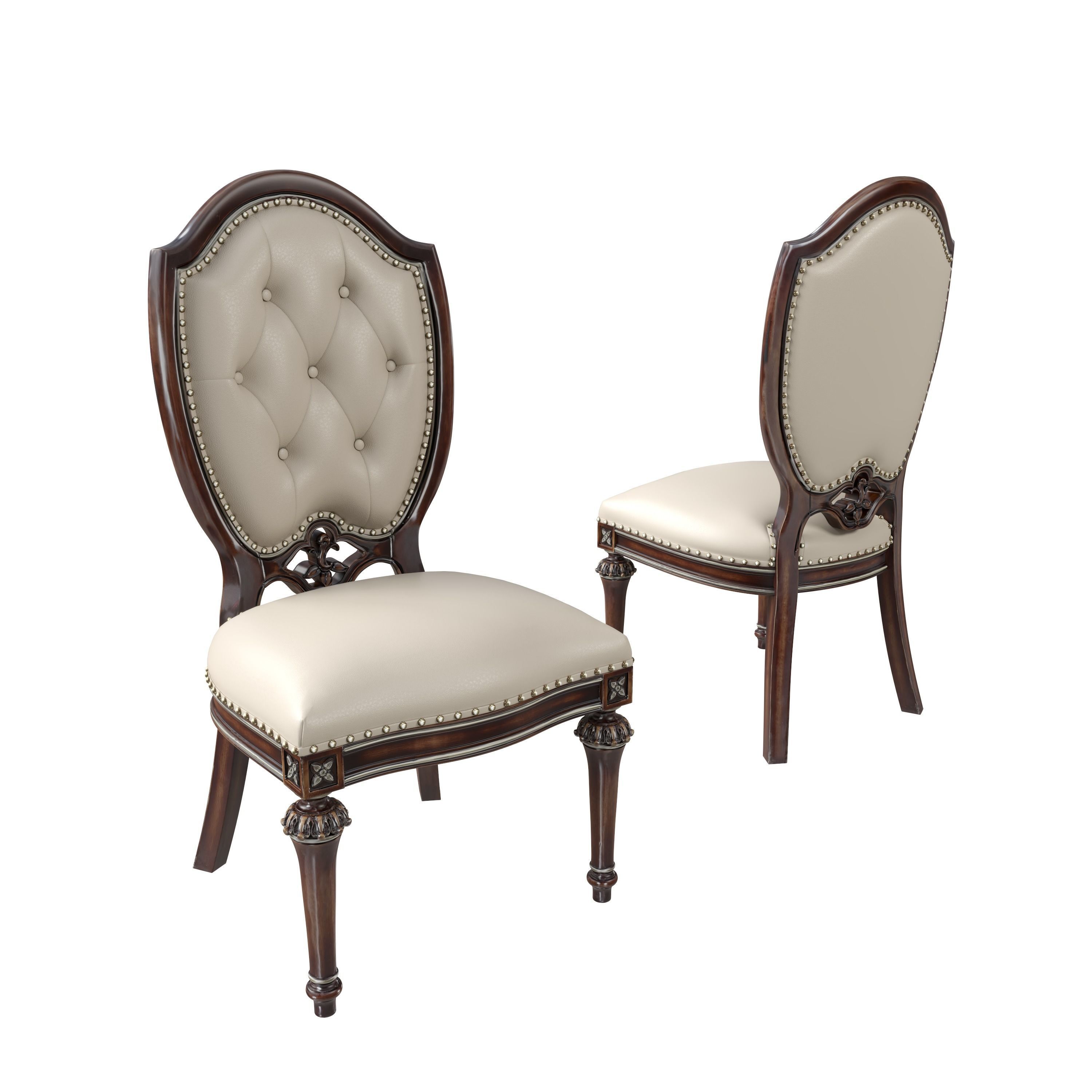 Classic Dining Chair 3D model_4