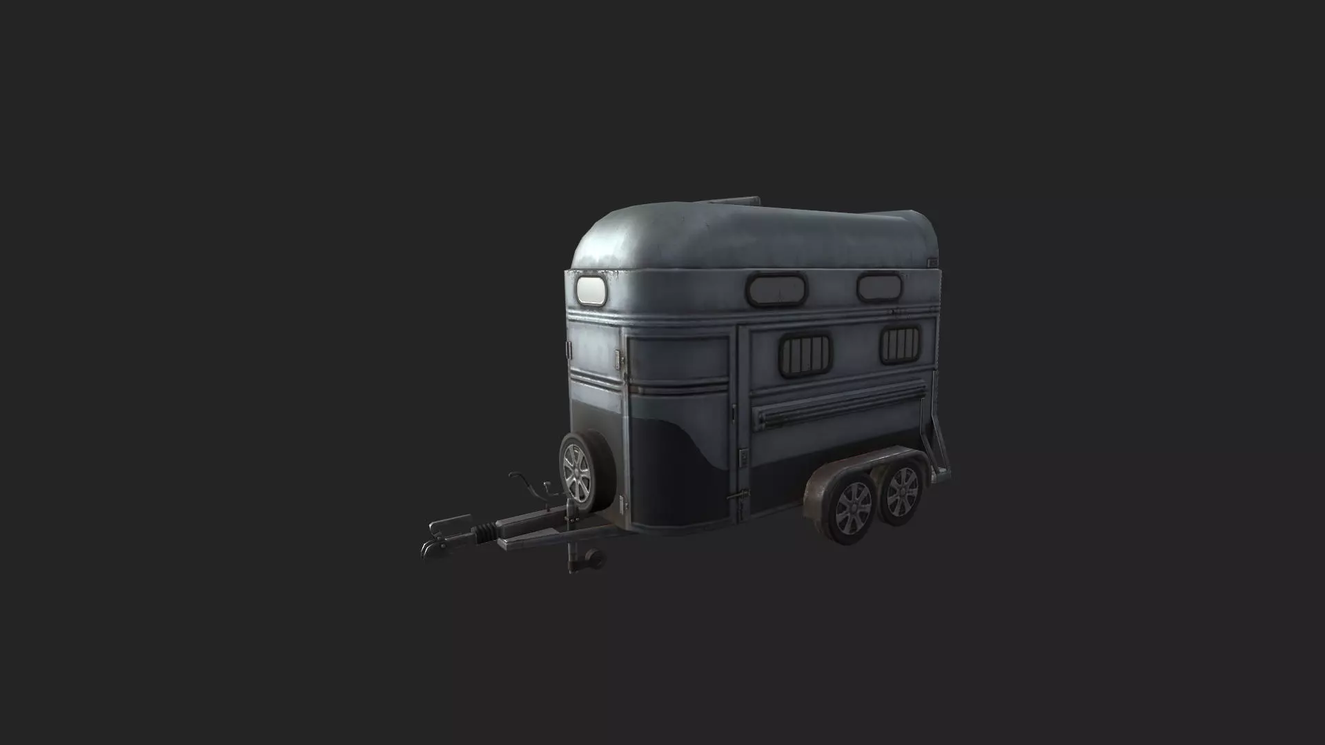 Garbage truck 3D Model 001 Low-poly 3D model