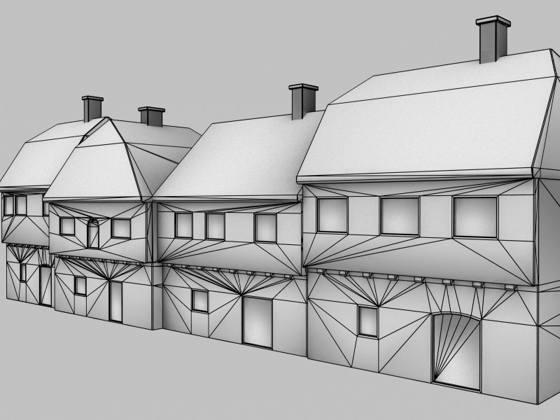 Medieval street Free 3D model_2