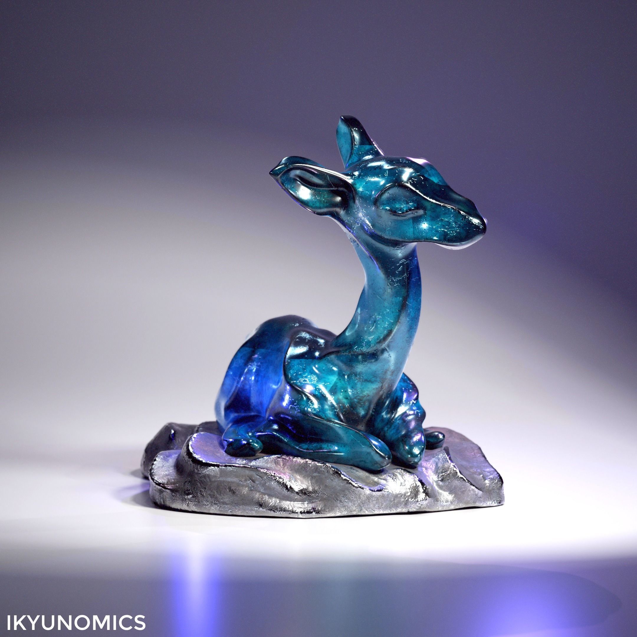 Sleeping deer by ikyunomics 3D print model_5