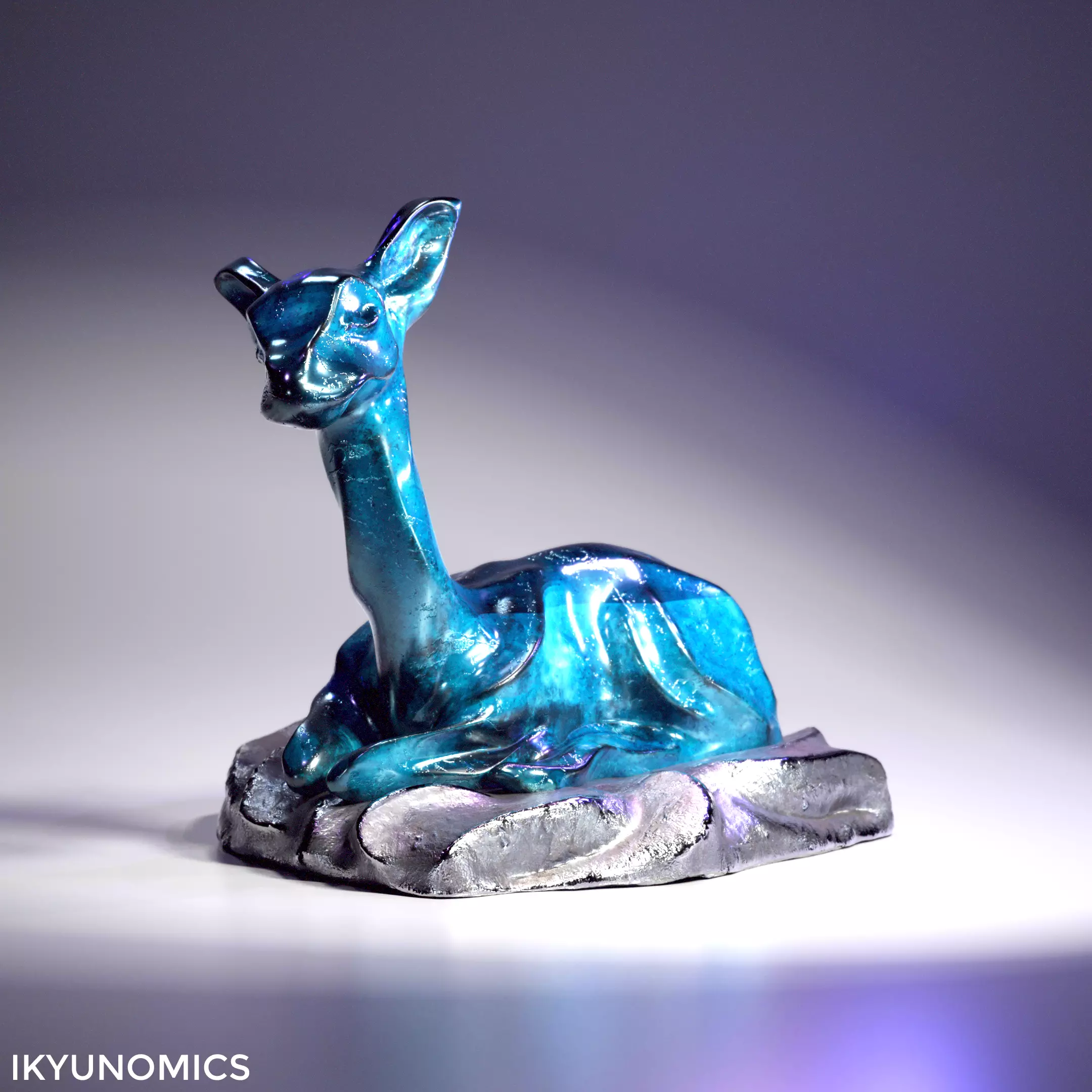 Sleeping deer by ikyunomics 3D print model_0