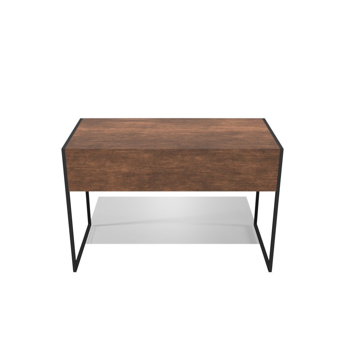 Minimalist desk Low-poly 3D model_3
