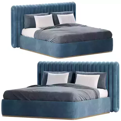 21st Century Post-Future II Bed Upholstery 3D model