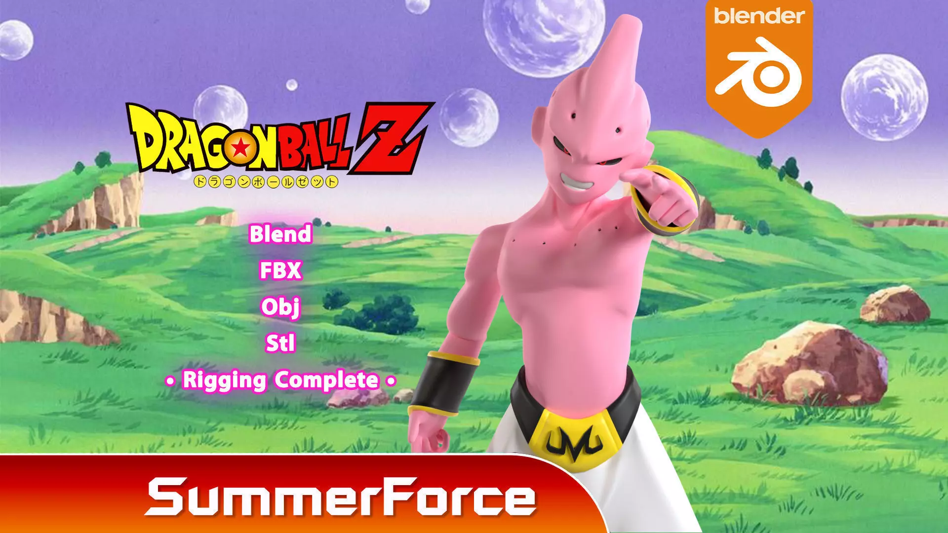 Kid Buu - Dragonball 3D model